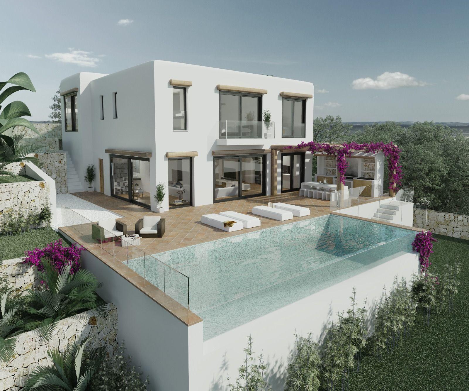 Moderne villa met fantastisch uitzicht op zee in Benissa